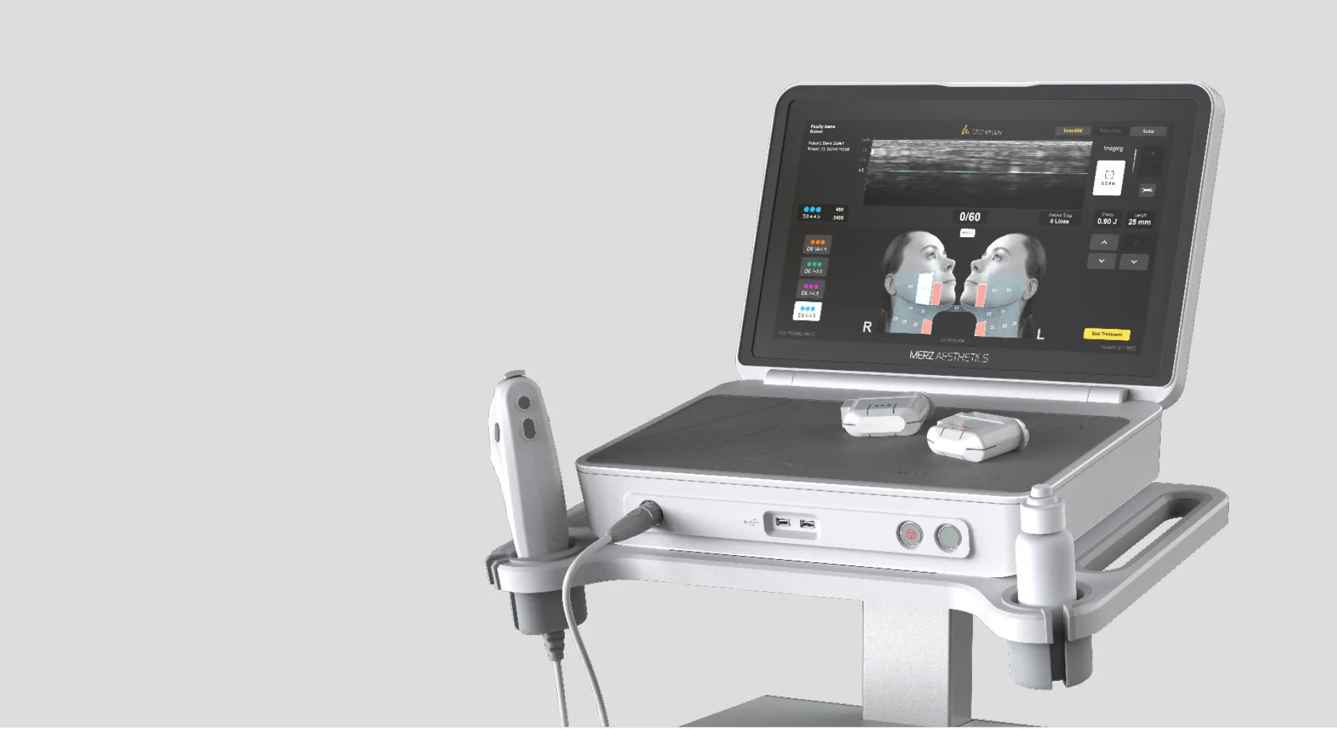 Ultherapy PRIME system with real-time ultrasound visualisation
